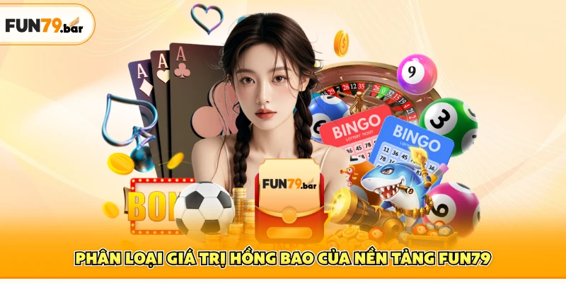 Phân loại giá trị hồng bao của nền tảng FUN79